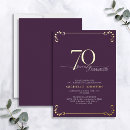 Search for purple 70th birthday invitations Seventy