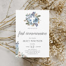 Search for botanical first communion invitations Modern