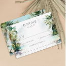 Search for beach wedding rsvp cards Palm tree