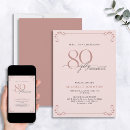 Search for blush birthday invitations Eighty
