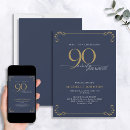 Search for surprise 90th birthday invitations Ninety