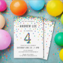 Search for 4 year old boy birthday invitations Fourth birthday party
