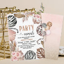 Search for animal print party invitations Modern