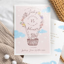 Search for teddy bear hot air balloon invitations Pink