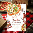 Search for pizza 1st birthday invitations Love you to pizzas