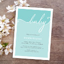 Search for aqua baby shower invitations Turquoise
