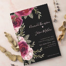 Search for black and blush wedding invitations Burgundy