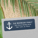 Search for navy and grey return address labels Anchor