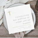 Search for christening napkins Gold foil