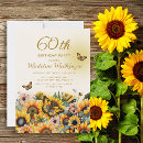 Search for sunflower 60th birthday invitations Flowers