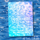Search for ripples invitations Pool party
