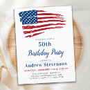 Search for patriotic birthday invitations Stars and stripes