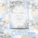 Search for shades of blue wedding invitations Elegant