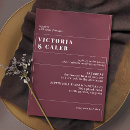 Search for maroon wedding invitations Dark red