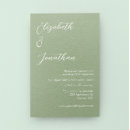 Search for green engagement party invitations Classic