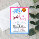 Search for basketball gender reveal invitations He or she