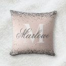 Search for pink silver metallic cushions Glitter