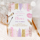 Search for tween girl birthday invitations Glitz and glam party