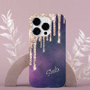 Search for purple glitter cases Bling