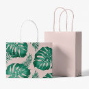 Search for palm leaf gift bags Monstera