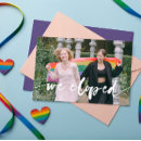 Search for gay wedding announcement cards We eloped