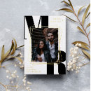 Search for modern photo save the dates Gold foil