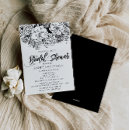 Search for lily bridal shower invitations Black