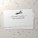 Search for hair stylist appointment cards Minimal