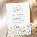 Search for outdoor baby shower invitations Watercolor floral