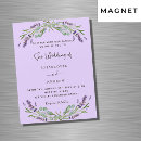 Search for lavender flower wedding invitations Violet