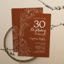 Search for boho 30th birthday invitations Floral
