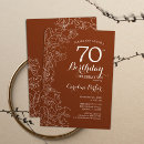 Search for autumn 70th birthday invitations Flowers