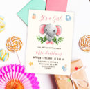 Search for watercolor elephant baby shower invitations Trendy