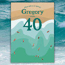 Search for retro surfboard invitations Vintage
