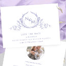 Search for purple wedding save the dates Lavender
