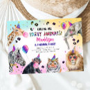 Search for zoo party invitations Calling all party animals