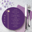 Search for purple and gold menus Elegant