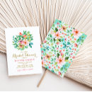 Search for hibiscus flower bridal shower invitations Hawaii