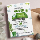 Search for trash truck birthday invitations Dump truck party