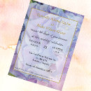 Search for blue and lavender wedding invitations Floral