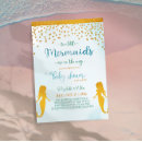 Search for little mermaid invitations Gold glitter