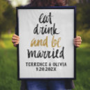 Search for eat drink and be married posters Typography