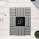 Search for black and white stripes notebooks Pattern