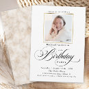 Search for black and white teen birthday invitations Minimalist