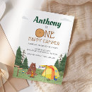 Search for camping birthday invitations Rustic