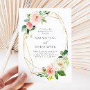Search for blush engagement party invitations Watercolor