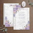 Search for lavender and gold wedding invitations For her