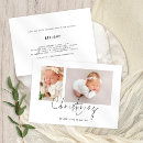 Search for modern christening invitations Simple