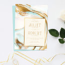 Search for marble invitations Gold foil