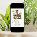 Search for giraffe 1st birthday invitations Wild one
